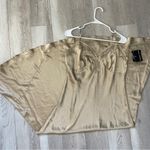 Newport News Satin Slip Dress NWT sequin bias cut maxi womens Tan size 14 vintage lingerie Photo 5