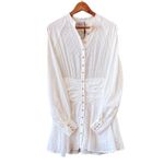 Hello Molly Vanilla Aroma Mini Dress White Size XS/ 2 NEW Baby Bridal Shower Photo 3