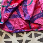 Flora Kung Vintage Silk Jacquard Floral Print Faux Wrap V Neck Midi Dress Pink Size 4 Photo 5