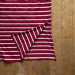 Merokeety  Women's Long Sleeve Striped Dress V Neck Collared Side Slit Small NWT Photo 4