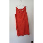 Boden Rae Casual Linen Dress Womens US Size 12R Classic Beach Tomato Red 1761 Photo 5