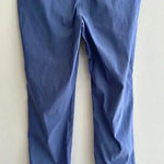 Anne Klein Blue Business Casual Stretch Ankle Pants with Gold Buttons, Size 10 Photo 9