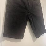 RSQ  London Skinny Stretch High Rise Cuffed Shorts Long Black Size 30 Photo 5
