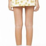 Forever 21 Cream & Yellow Floral Button Up Skirt Photo 2