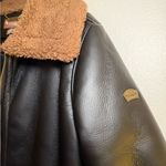 Koolaburra by UGG Faux Shearling Moto Jacket Brown Size L Photo 5