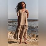 Free People Herron Drop-Waist Maxi Dress Women’s Size Large Treehouse Photo 3