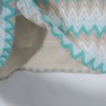 J.B. Collectibles 22W Y2K Flame Stitch Turquoise Creme Top Plus Green Photo 5