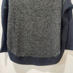 Anthropologie A'reve women Top sweater turtleneck Oversized Black Gray Sz Small Photo 2