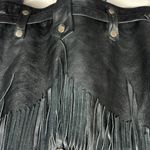 Vintage Wilson Black Leather Fringe Motorcycle Jacket Size undefined Photo 9