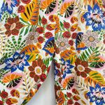 C&C California  100% Linen Colorful Floral Wide Leg Pants Photo 3