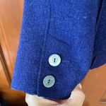 Eileen Fisher Double knit Felt Wool Military Style Blazer size Large Photo 3