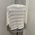 Sweet Romeo Womens Sz:M White Open Knit Oversized  Lightweight Bat Wing Sweater. Photo 14