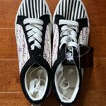 Disney NWT The Aristocats Marie Stripe Lace-Up Sneakers Photo 3