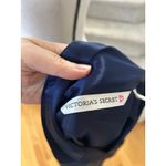 Victoria's Secret Victoria Secret Navy Satin Rose Applique Night Gown Sleep Dress Photo 1