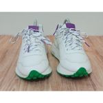 ZARA Women's Sneakers Lace-Up Off White Purple Green Size EU 39 Photo 4