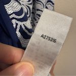 Bob Mackie  Wearable Art Blue White Sequined Mini Jacket Shrug Womens M Formal Photo 6