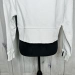 Adidas  Three Stripe Vocal White & Black Cropped Hoodie Sweatshirt Size S Photo 10