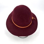 Victoria's Secret Vintage Victoria Secret Wide Brim Wool Floppy Brim‎ Hat Wine Burgundy elegant Photo 1