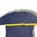 Reformation Jeans Ribbed Bodycon Mini Sweater Dress XS Long Sleeve Navy Blue Photo 4