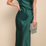 Lulus Forest Green  Maxi Dress Backless Photo 0