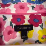 Talbots Floral cottonāspring summer button down blouse large Photo 3