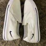 Nike Court Legacy White Canvas Slip-On Shoes Women's Size 10 Photo 3