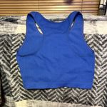 It's Blue Ribbed Sports Bra Photo 1