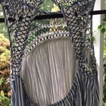 Urban Outfitters Striped Boho Dress w Crochet Photo 2