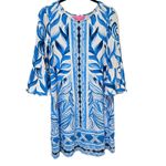 Lilly Pulitzer Ophelia Bell Sleeve Swing Dress S Pink Tropic Heat Wave Photo 1