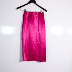 Babaton Aritzia Eames Satin High-Waisted Slip Skirt With Slit Eros Pink 0 Photo 3