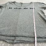 Free People We The Free / Gray Oversized French Scoop Neck T-Shirt Size XS Photo 6