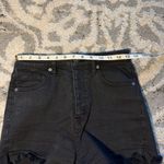 We The Free Free People  CRVY Black distressed high-rise cut-off jean shorts 🫧 Photo 6