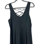 LNA  CLOTHING Black Sleeveless Lace Up Midi Maxi Dress NWT Small‎ S LBD Photo 5