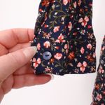 Old Navy Ditzy Floral Tiered Midi Dress Prairie Cottage Long Sleeve Retro Size M Photo 3