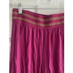 JM Collection  Woens 2X Pink Bold Berry Wide Leg Pants Boho NEW Photo 1