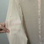 LC Lauren Conrad ✨ Pearl-Embellished Sheer Blouse – Women’s Medium✨ Photo 4