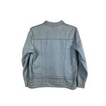VTG Y2K Denim & Co. L Denim Jacket Embroidered Floral Boho Light Wash Top Blue Size L Photo 1