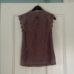 Cable & Gauge Pink Ruffled Sleeveless Blouse Photo 3