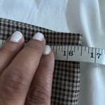 Anthropologie | Favorite Daughter The Suits You Split Hem Plaid Legging Pants Brown Size 8 Photo 11