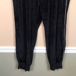 Victoria's Secret Victoria’s Secret Women’s Black Velour Rhinestone Sides Jogger Sweatpants Photo 4