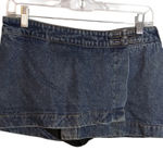 Edikted  Denim Mini Wrap Skort Y2k Club Size M Photo 0