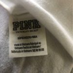 PINK - Victoria's Secret PINK VS Y2K Cropped LS Spell~Out Tee Sz. S White Lace Up Back Beachy Summer Vibe Photo 3