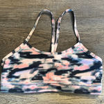 Lululemon Flow Y Bra IV in Wamo Camo Barely Pink Sports Bra Size 4 Photo 0