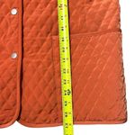 Susan Graver  Quilted Utility Jacket Size S Orange Barn Equestrian Cabincore Photo 7