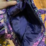 Vera Bradley  Traveler Carry On Overnight Set Purple Print 3 Piece Floral Escape Photo 8