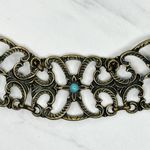 Y2K Chunky Blue Studded Flower Gold Chain Belt β¨ Photo 5