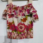 Anthropologie Love the Label Imogene Ruffle Top Sz S Photo 3