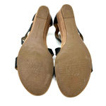 Franco Sarto  size 9‎ black strappy low heel kitten heel sandals zip up rear Photo 5