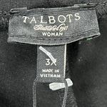 Talbots Ponte Knit Pants Women 3XL Black Ankle Zip Stretch Classic Preppy Casual Photo 9