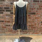 Anthropologie  Cece Ditsy Dot Tiered Woven Black Polka Dot Sundress / L / EUC Photo 6
